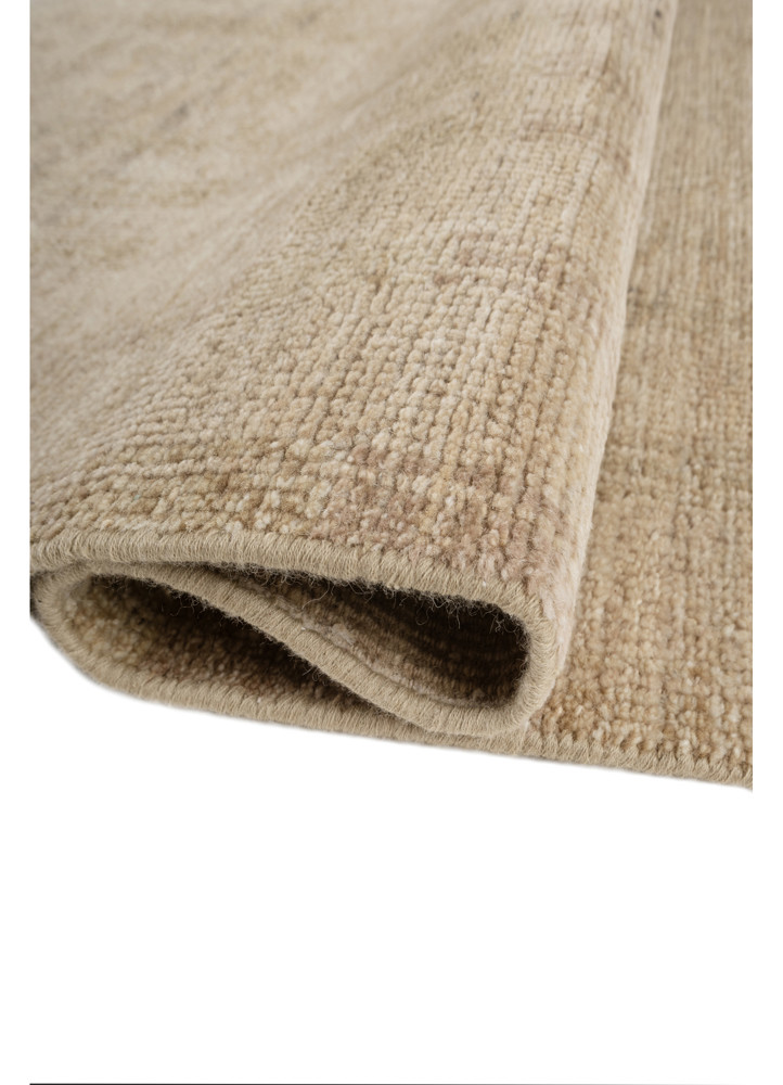 thyme beige and brown wool hand knotted Rug - FoldShot thyme beige and brown wool hand knotted Rug - FoldShot