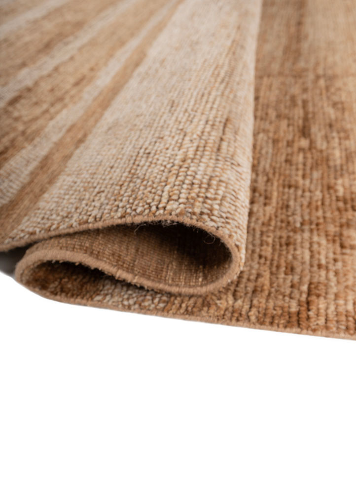 blythe red and orange wool hand knotted Rug - FoldShot