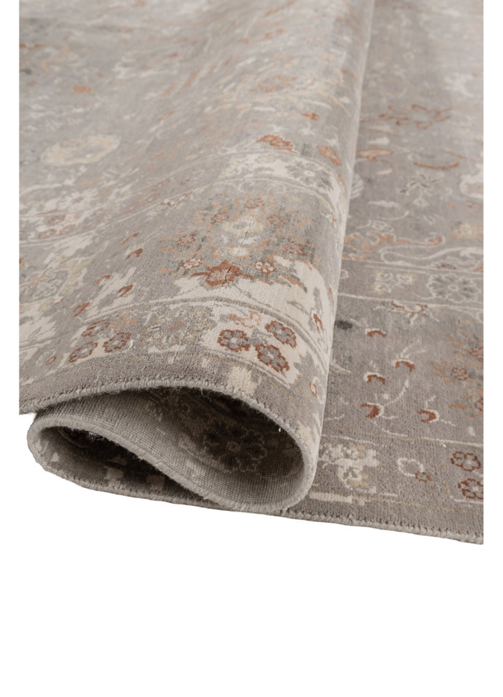 aprezo ivory wool hand knotted Rug - FoldShot aprezo ivory wool hand knotted Rug - FoldShot