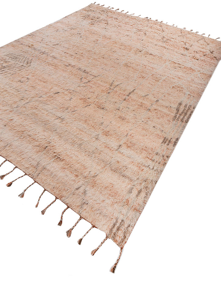 zuri red and orange wool hand knotted Rug - FoldShot zuri red and orange wool hand knotted Rug - FoldShot