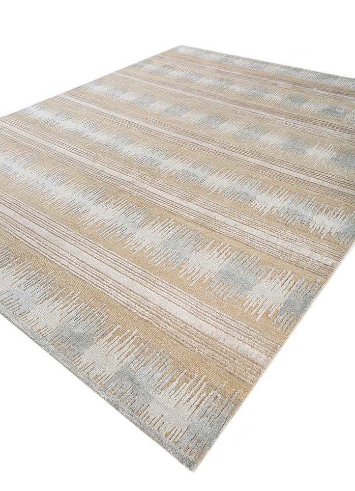 blythe ivory wool hand knotted Rug - FoldShot