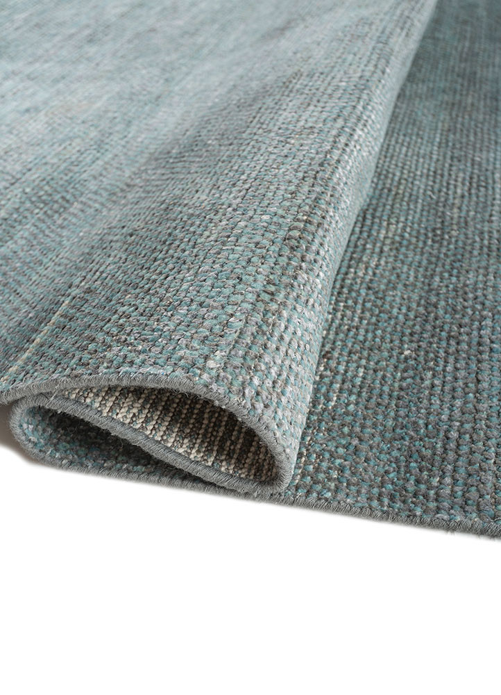 kairos blue wool and silk hand knotted Rug - FoldShot kairos blue wool and silk hand knotted Rug - FoldShot