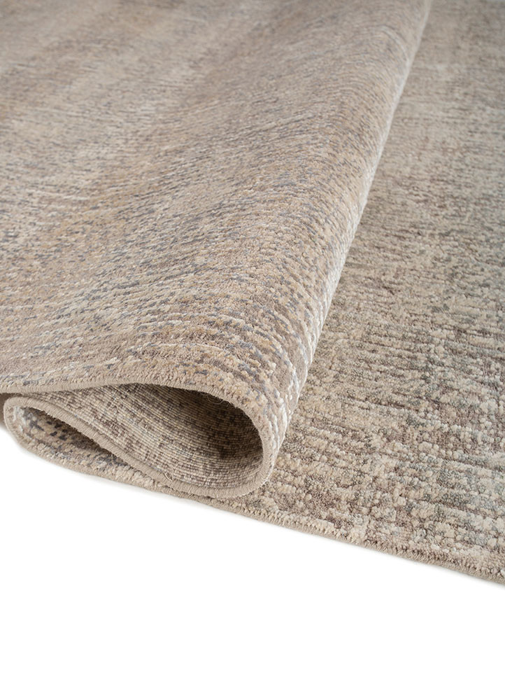 entropy blue wool and silk hand knotted Rug - FoldShot entropy blue wool and silk hand knotted Rug - FoldShot
