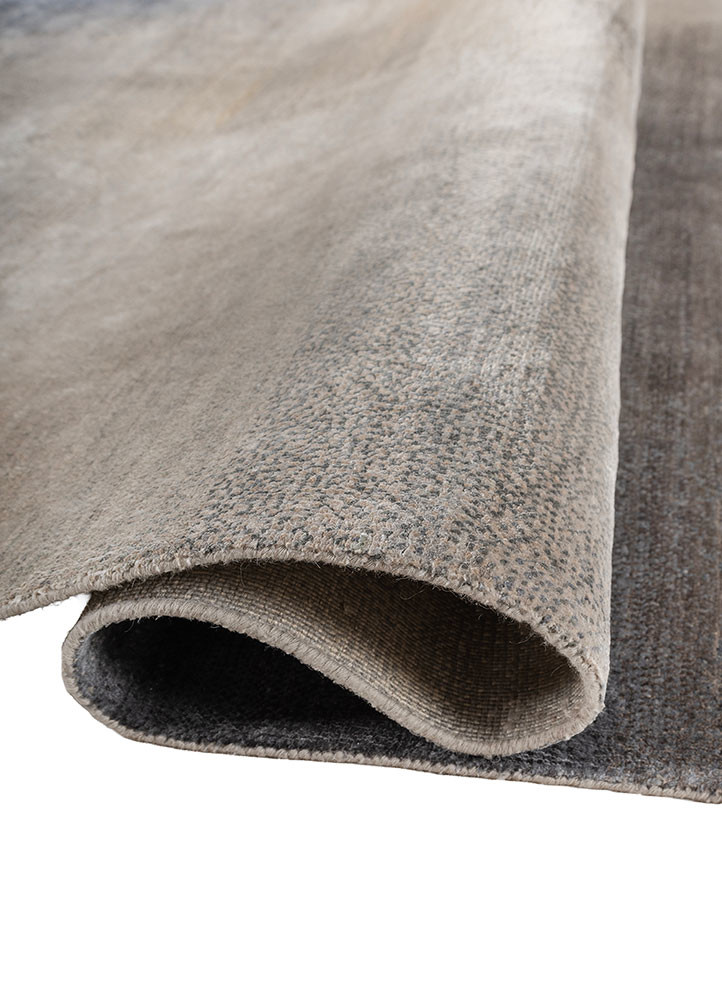 afterglow by kavi blue wool and silk hand knotted Rug - FoldShot afterglow by kavi blue wool and silk hand knotted Rug - FoldShot