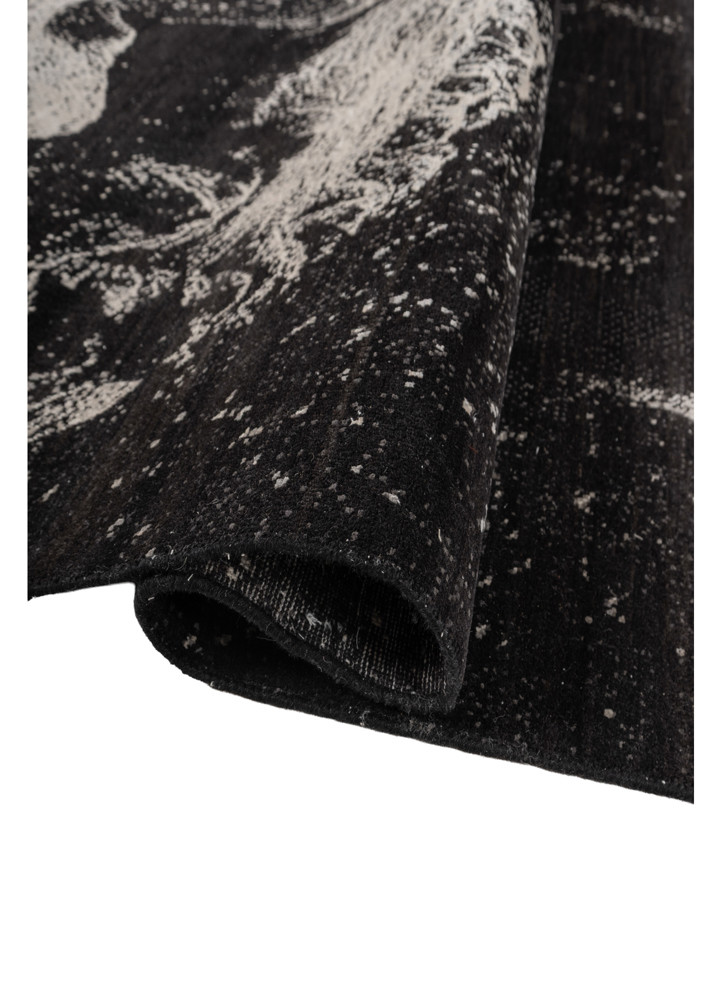 aprezo ivory wool and silk hand knotted Rug - FoldShot aprezo ivory wool and silk hand knotted Rug - FoldShot