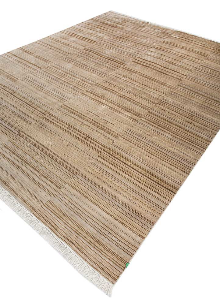entropy ivory wool and silk hand knotted Rug - FoldShot entropy ivory wool and silk hand knotted Rug - FoldShot