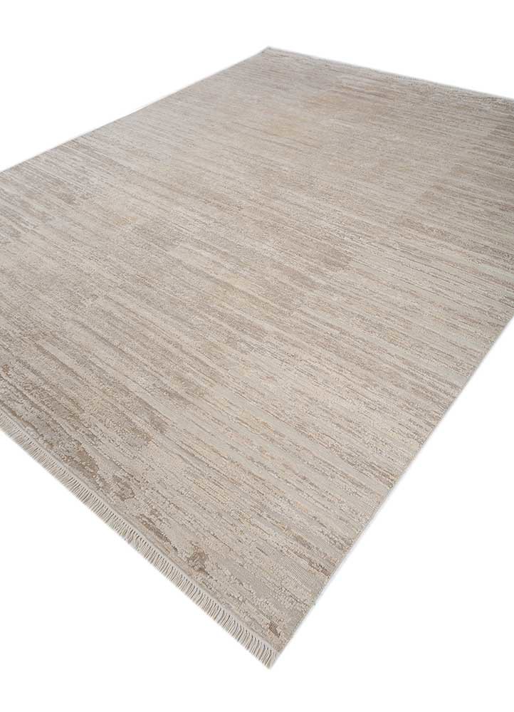 manifest ivory wool and silk hand knotted Rug - FoldShot manifest ivory wool and silk hand knotted Rug - FoldShot