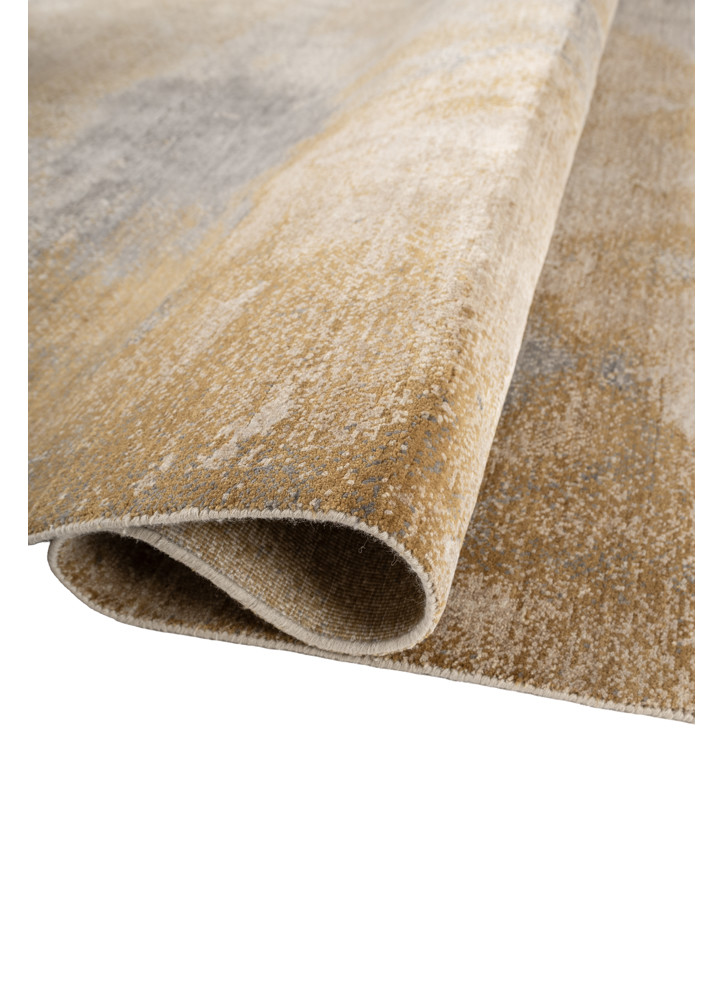 aprezo ivory wool and silk hand knotted Rug - FoldShot aprezo ivory wool and silk hand knotted Rug - FoldShot