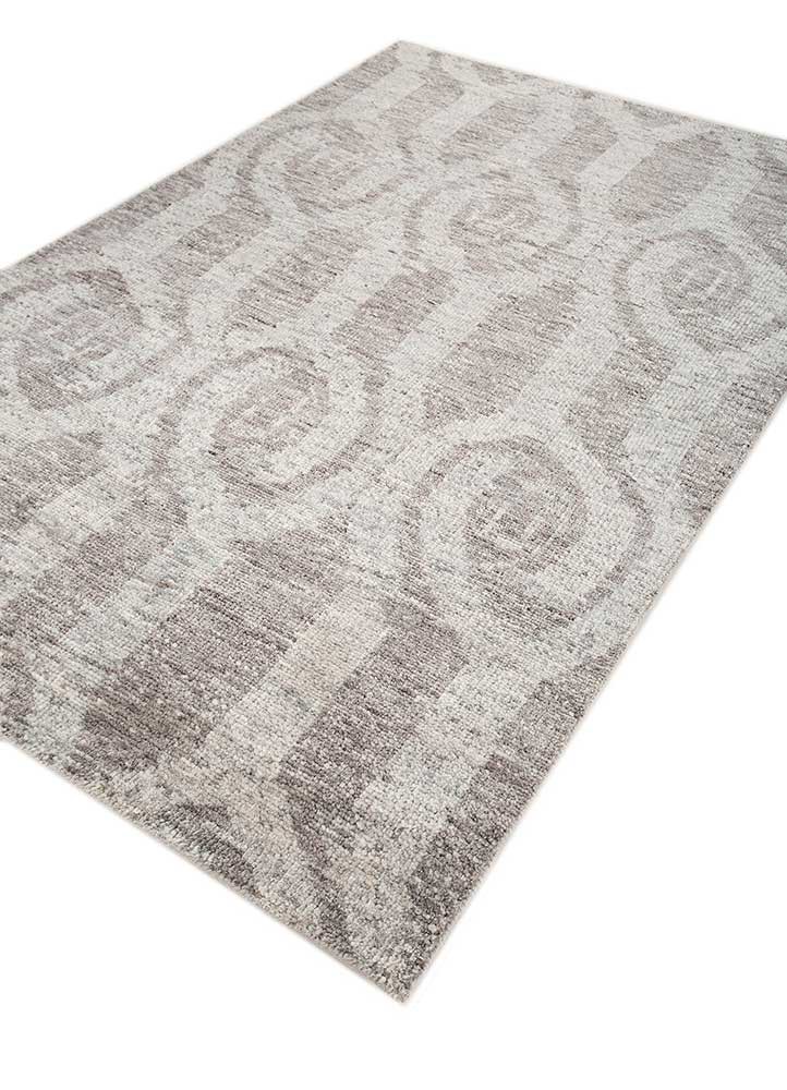 thyme red and orange wool hand knotted Rug - FoldShot