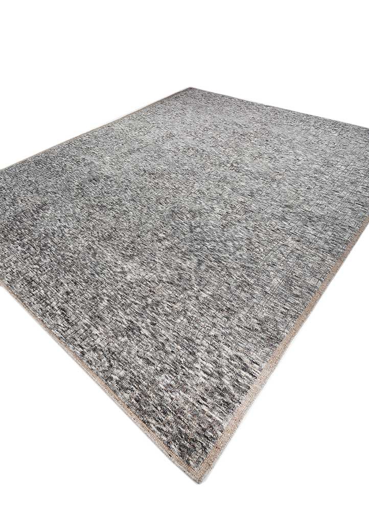 manifest grey and black wool hand knotted Rug - FoldShot manifest grey and black wool hand knotted Rug - FoldShot