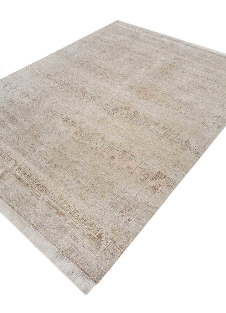 viscaya ivory wool hand knotted Rug - FoldShot viscaya ivory wool hand knotted Rug - FoldShot