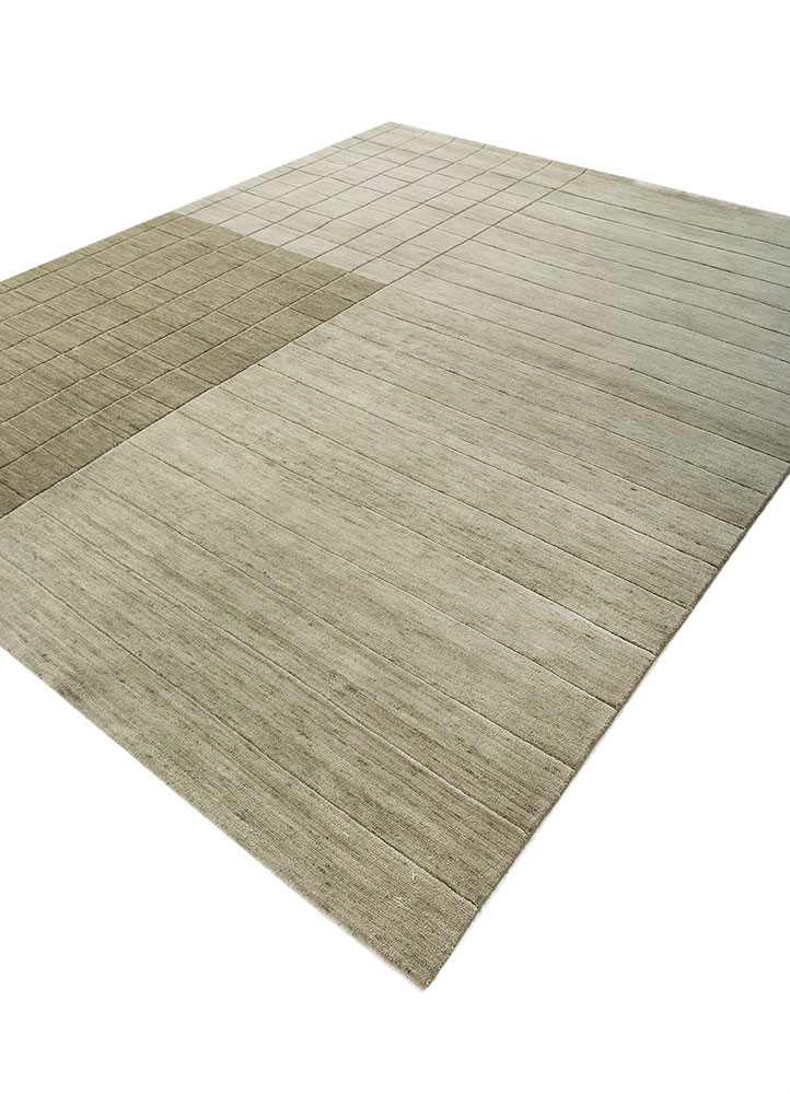 sthir green wool hand knotted Rug - FoldShot sthir green wool hand knotted Rug - FoldShot