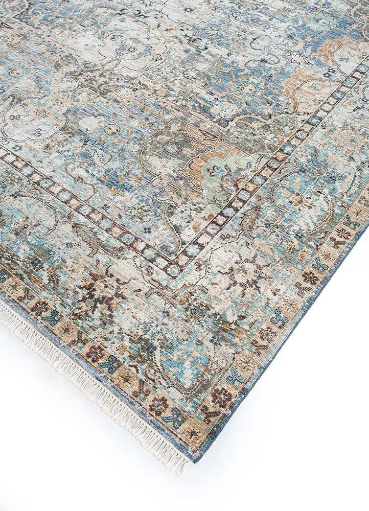 someplace in time ivory afghan wool hand knotted Rug - FoldShot someplace in time ivory afghan wool hand knotted Rug - FoldShot