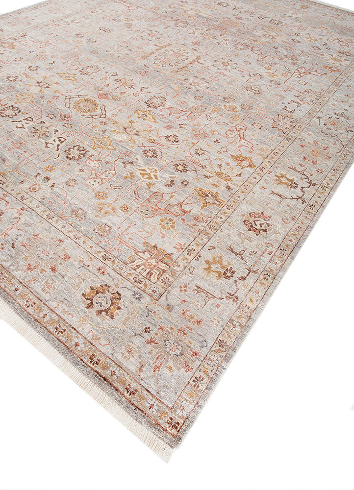 erbe blue wool hand knotted Rug - FoldShot erbe blue wool hand knotted Rug - FoldShot