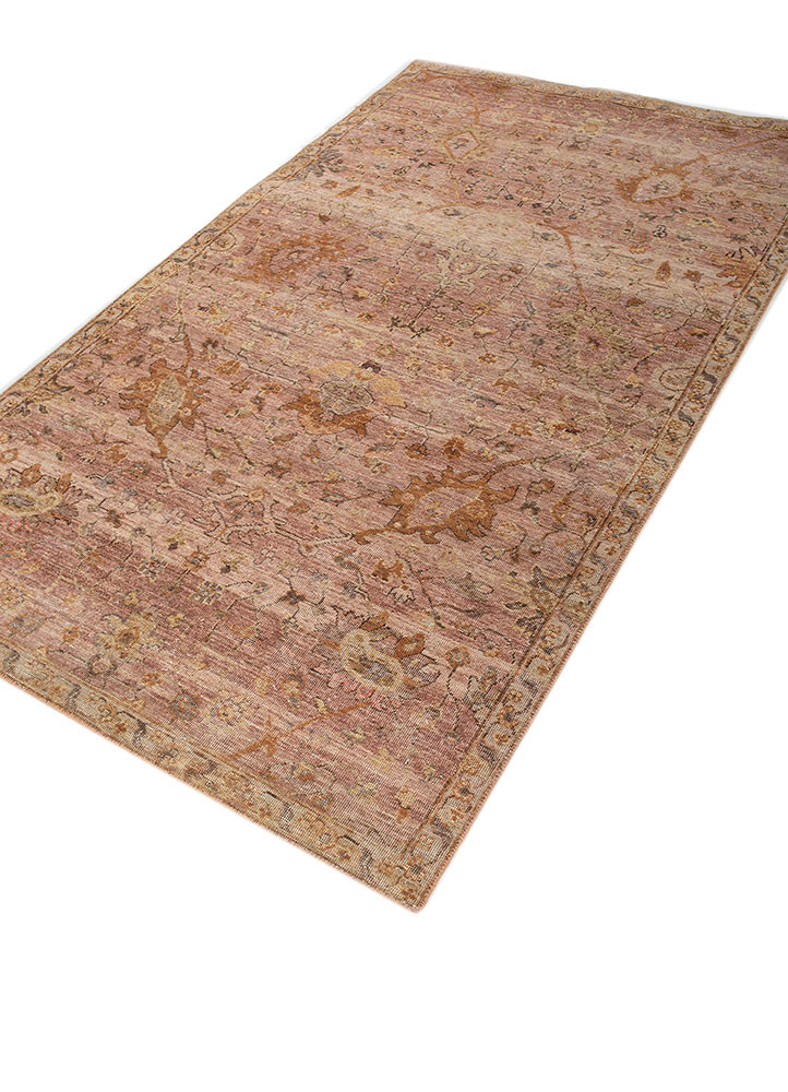 someplace in time red and orange afghan wool hand knotted Rug - FoldShot someplace in time red and orange afghan wool hand knotted Rug - FoldShot