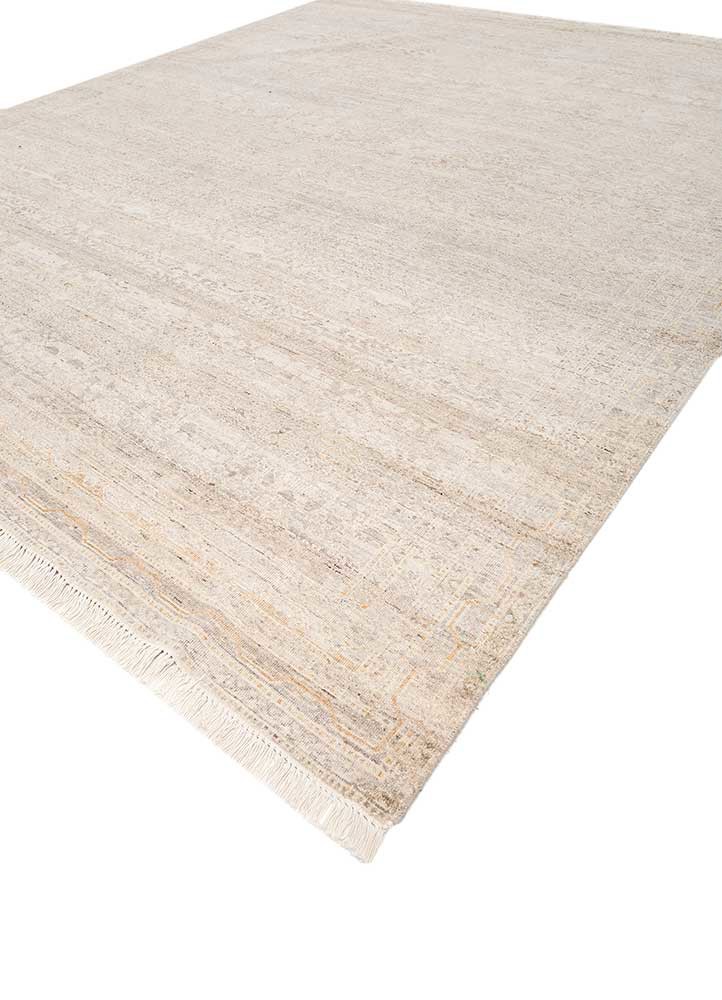 viscaya grey and black afghan wool hand knotted Rug - FoldShot