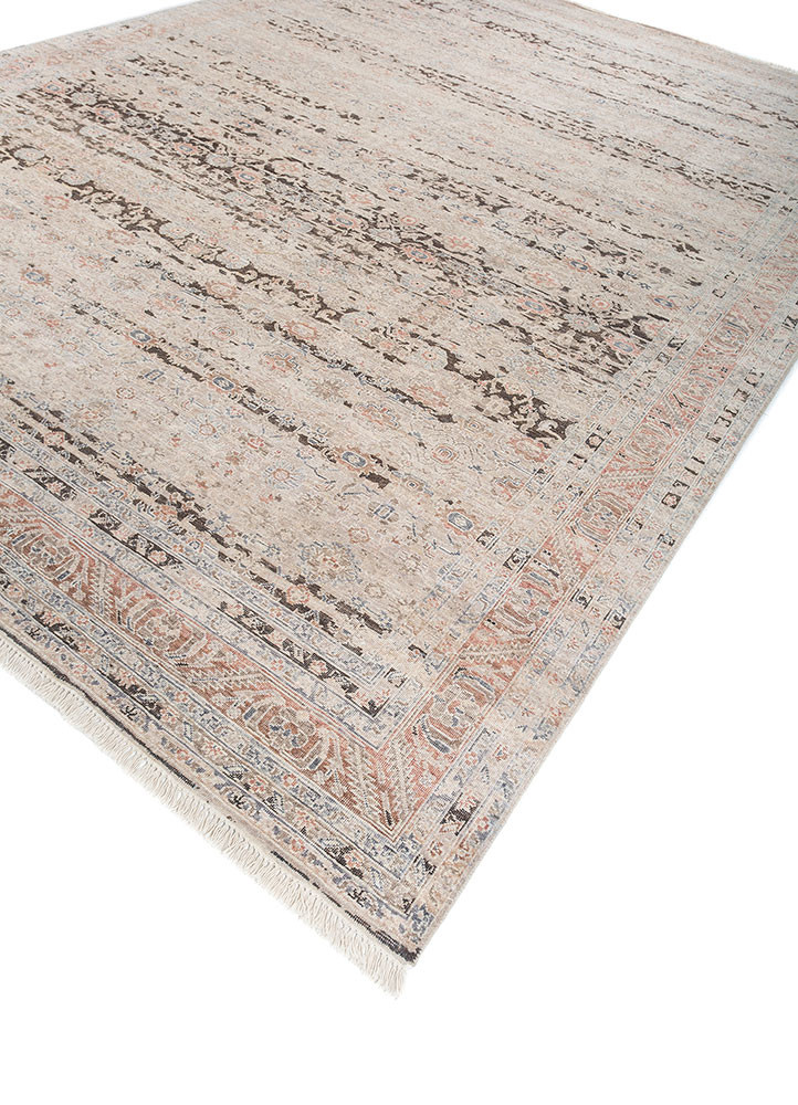viscaya ivory afghan wool hand knotted Rug - FoldShot viscaya ivory afghan wool hand knotted Rug - FoldShot