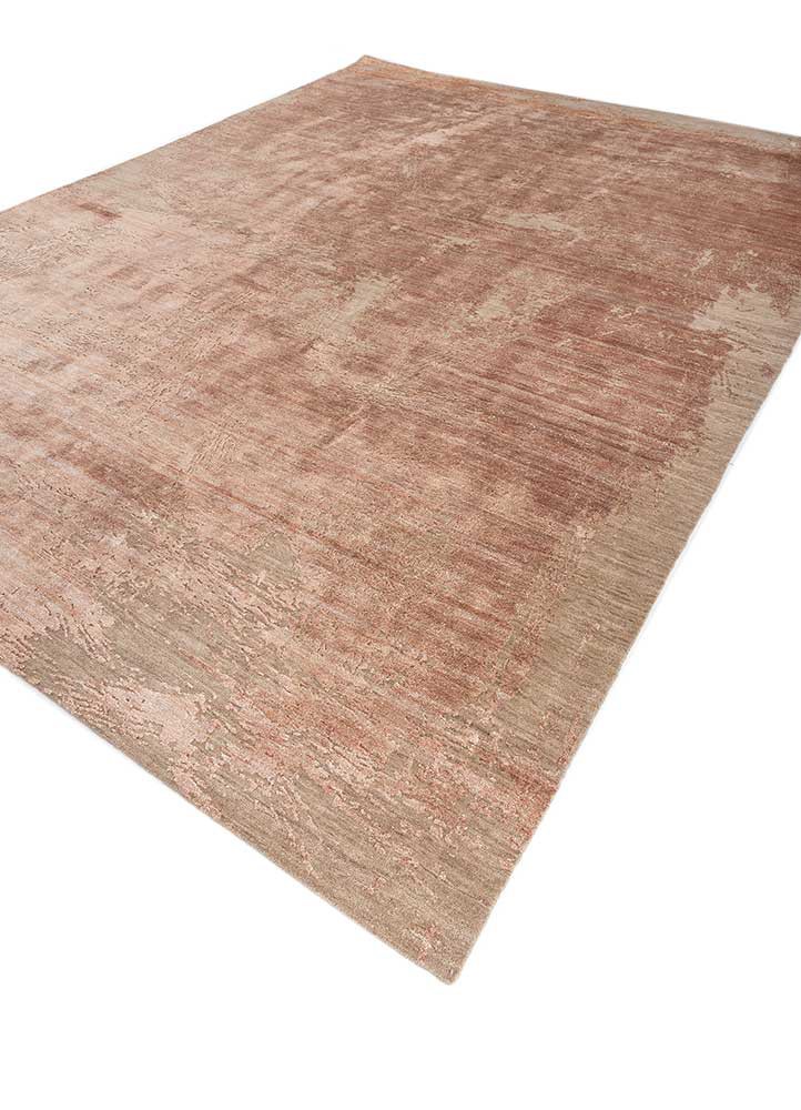 free verse by kavi beige and brown wool and silk hand knotted Rug - FoldShot free verse by kavi beige and brown wool and silk hand knotted Rug - FoldShot