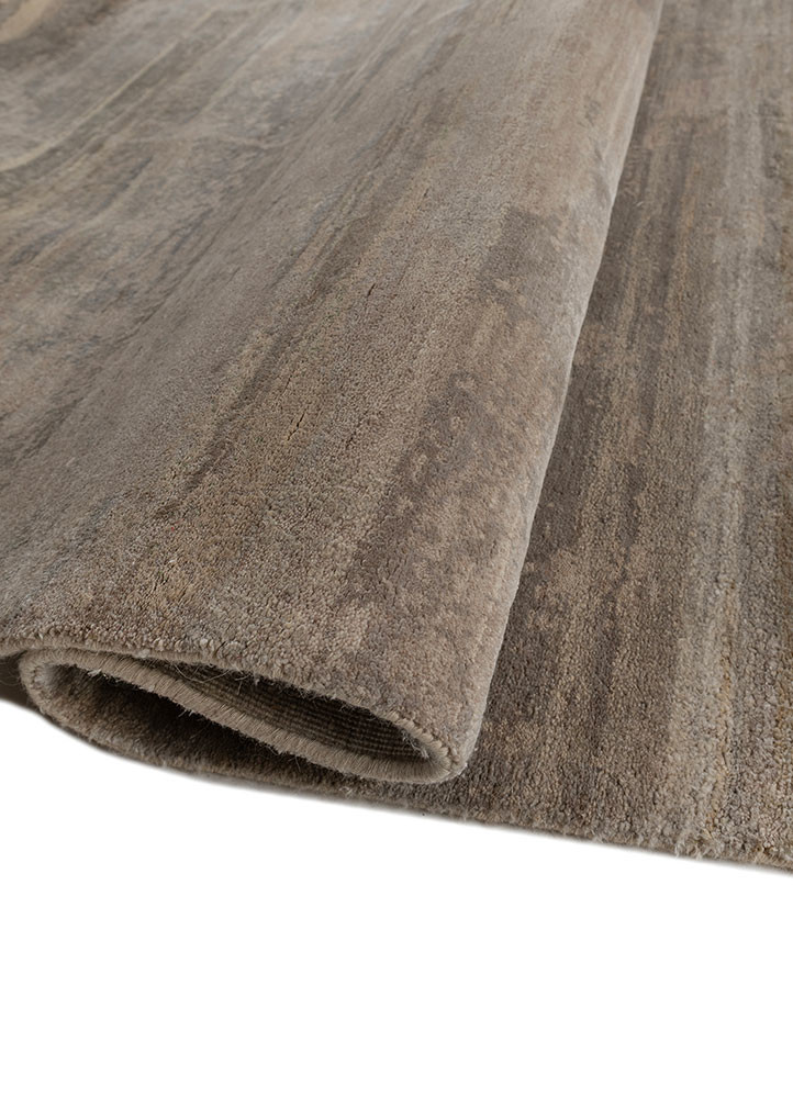 entropy ivory wool and silk hand knotted Rug - FoldShot entropy ivory wool and silk hand knotted Rug - FoldShot