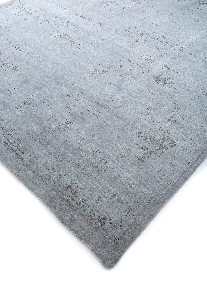urban pause by kavi grey and black wool and silk hand knotted Rug - FoldShot urban pause by kavi grey and black wool and silk hand knotted Rug - FoldShot