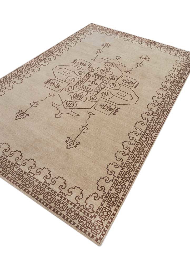 majnun blue wool hand knotted Rug - FoldShot
