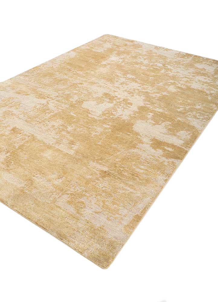 entropy gold afghan wool and silk hand knotted Rug - FoldShot entropy gold afghan wool and silk hand knotted Rug - FoldShot