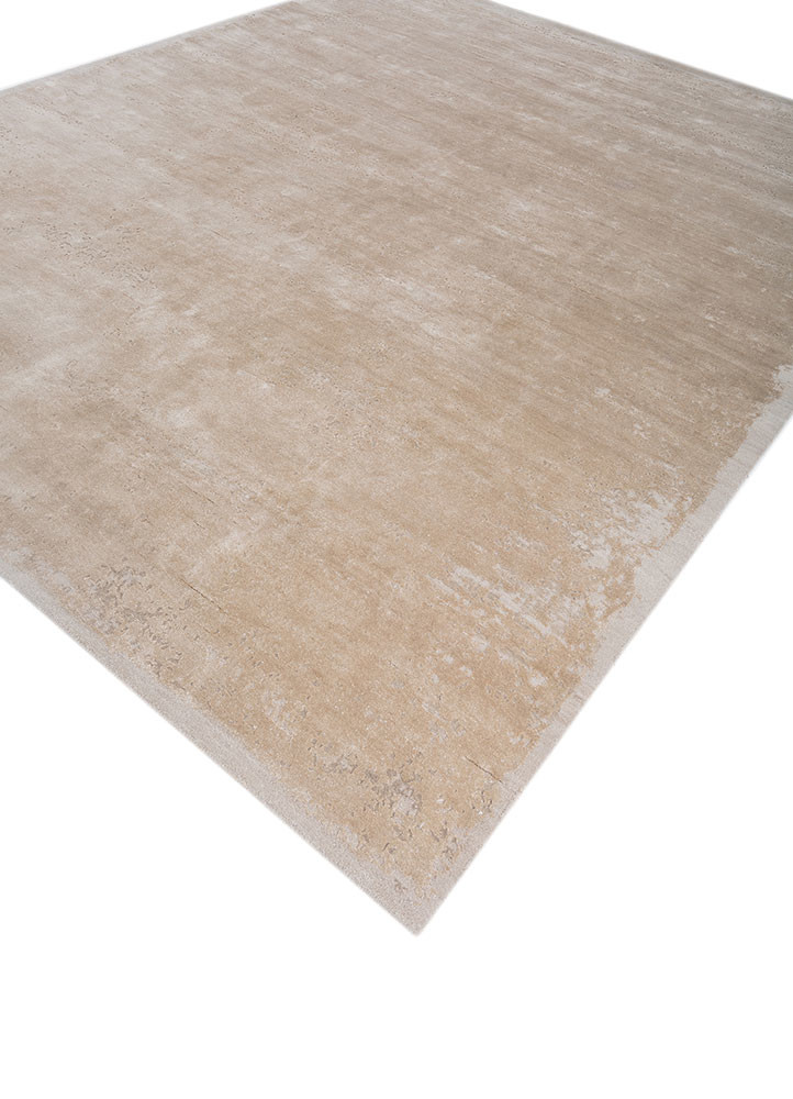chaos theory by kavi ivory wool and bamboo silk hand knotted Rug - FoldShot chaos theory by kavi ivory wool and bamboo silk hand knotted Rug - FoldShot