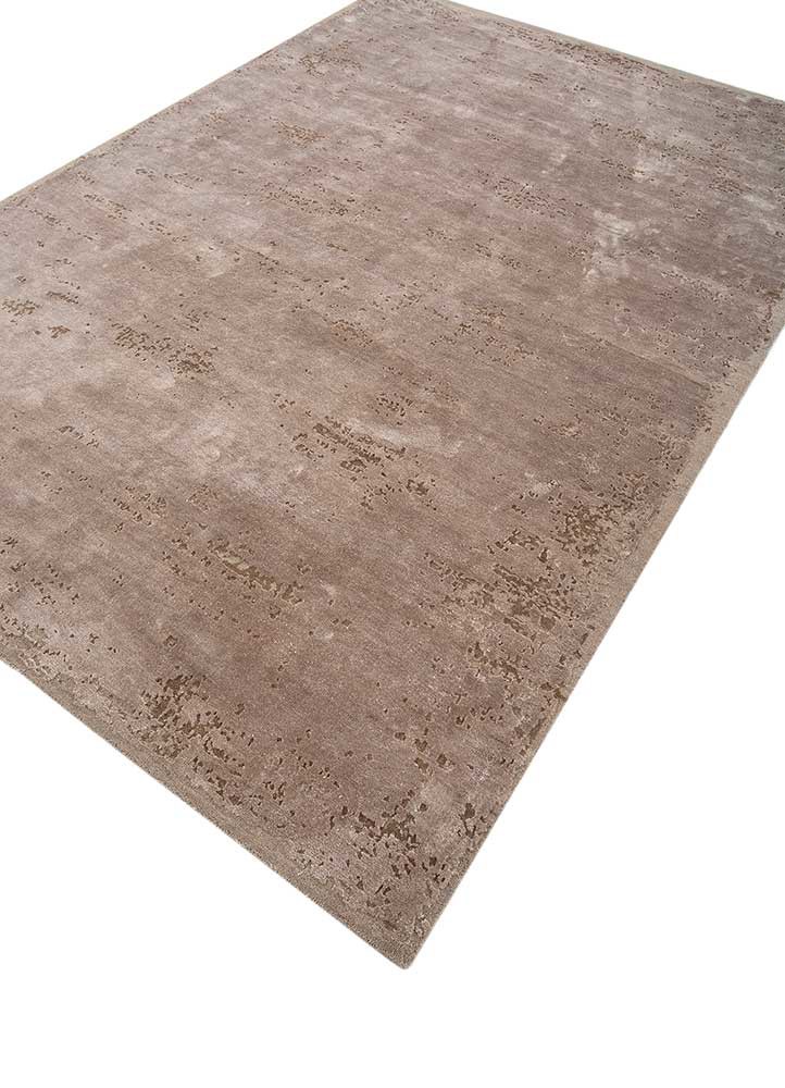 chaos theory by kavi beige and brown wool and bamboo silk hand knotted Rug - FoldShot chaos theory by kavi beige and brown wool and bamboo silk hand knotted Rug - FoldShot