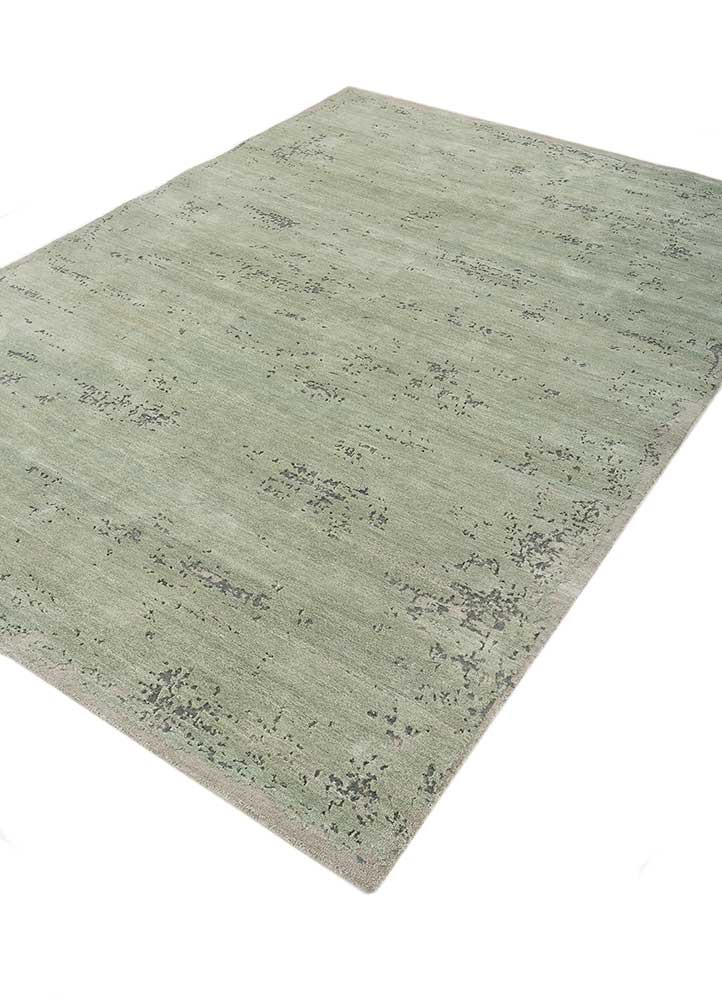 chaos theory by kavi green wool and bamboo silk hand knotted Rug - FoldShot