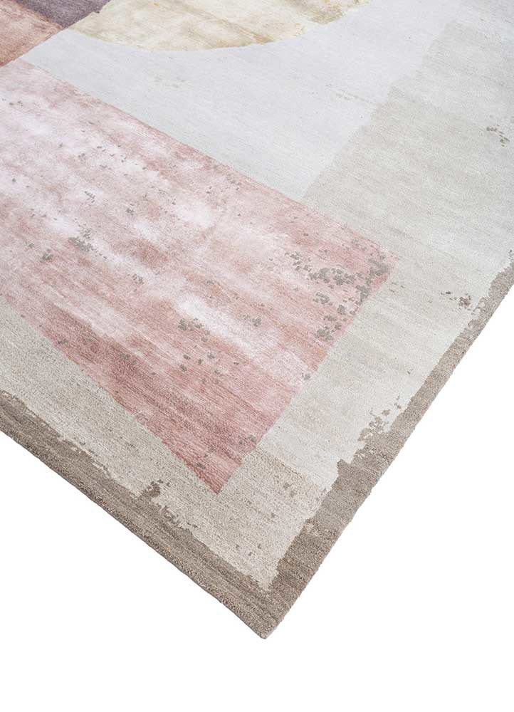 unfold by kavi ivory wool and bamboo silk hand knotted Rug - FoldShot unfold by kavi ivory wool and bamboo silk hand knotted Rug - FoldShot