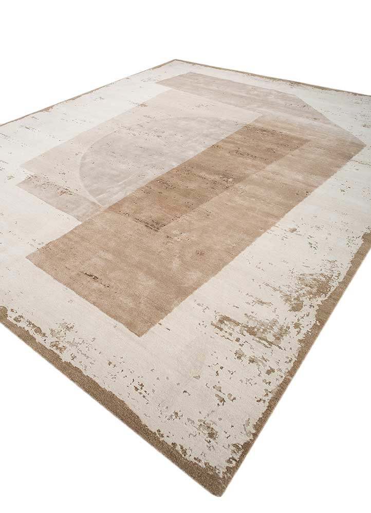 unfold by kavi ivory wool and bamboo silk hand knotted Rug - FoldShot unfold by kavi ivory wool and bamboo silk hand knotted Rug - FoldShot