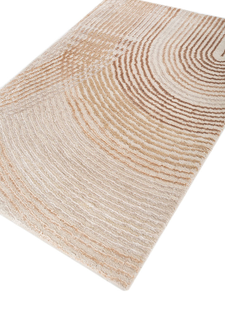 azalea ivory wool and bamboo silk hand knotted Rug - FoldShot azalea ivory wool and bamboo silk hand knotted Rug - FoldShot