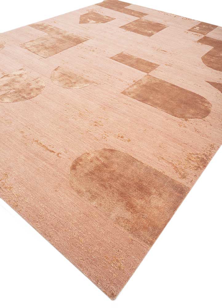 unfold by kavi red and orange wool and bamboo silk hand knotted Rug - FoldShot unfold by kavi red and orange wool and bamboo silk hand knotted Rug - FoldShot