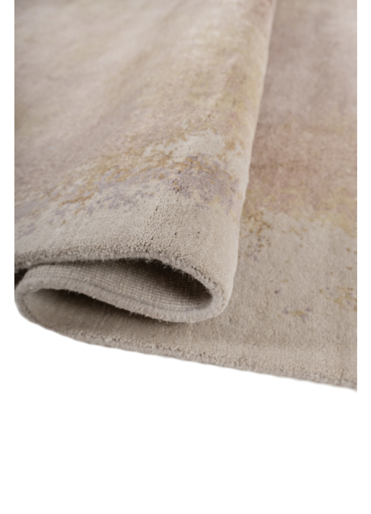 aprezo red and orange wool and bamboo silk hand knotted Rug - FoldShot aprezo red and orange wool and bamboo silk hand knotted Rug - FoldShot