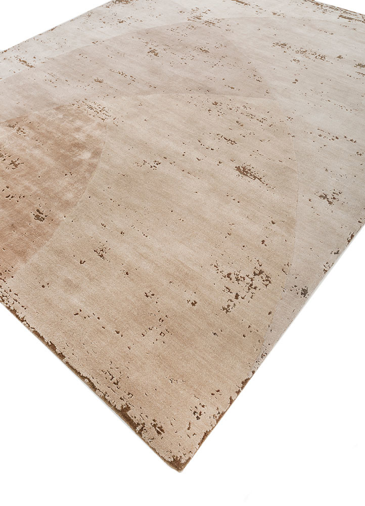 unfold by kavi ivory wool and bamboo silk hand knotted Rug - FoldShot unfold by kavi ivory wool and bamboo silk hand knotted Rug - FoldShot