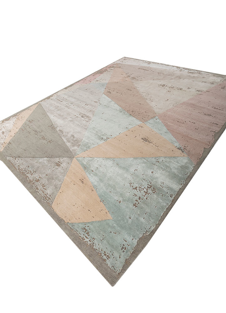unfold by kavi pink and purple wool and bamboo silk hand knotted Rug - FoldShot unfold by kavi pink and purple wool and bamboo silk hand knotted Rug - FoldShot