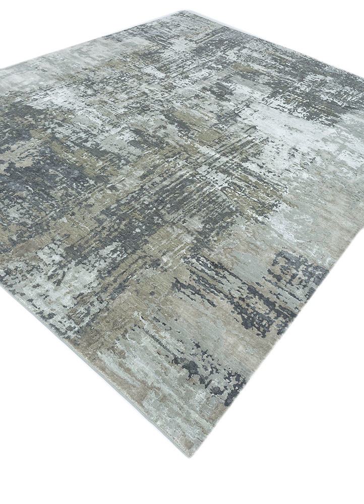 project error by kavi grey and black wool and bamboo silk hand knotted Rug - FoldShot project error by kavi grey and black wool and bamboo silk hand knotted Rug - FoldShot