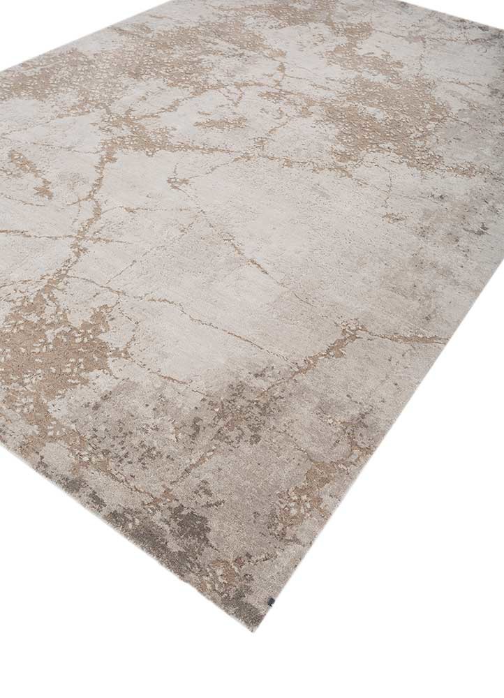 hidden by kavi ivory wool and bamboo silk hand knotted Rug - FoldShot hidden by kavi ivory wool and bamboo silk hand knotted Rug - FoldShot