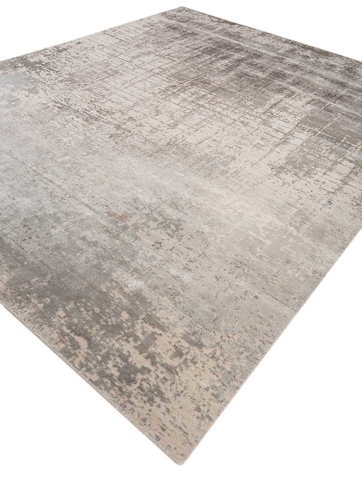 chaos theory by kavi ivory wool and bamboo silk hand knotted Rug - FoldShot chaos theory by kavi ivory wool and bamboo silk hand knotted Rug - FoldShot