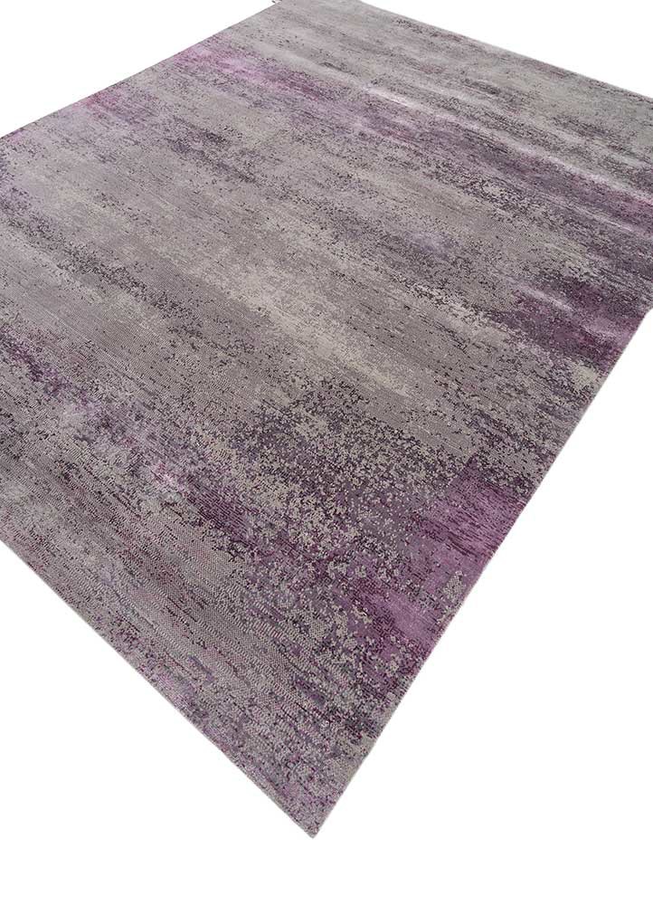 afterglow by kavi grey and black wool and bamboo silk hand knotted Rug - FoldShot afterglow by kavi grey and black wool and bamboo silk hand knotted Rug - FoldShot