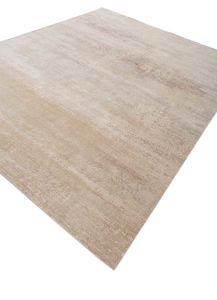 afterglow by kavi ivory wool and bamboo silk hand knotted Rug - FoldShot afterglow by kavi ivory wool and bamboo silk hand knotted Rug - FoldShot