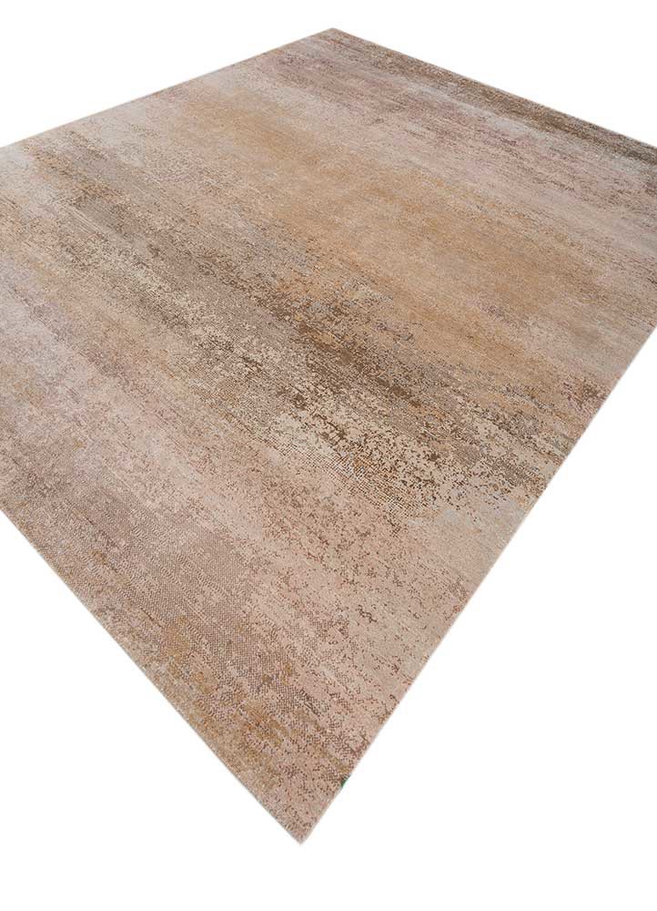 afterglow by kavi ivory wool and bamboo silk hand knotted Rug - FoldShot afterglow by kavi ivory wool and bamboo silk hand knotted Rug - FoldShot
