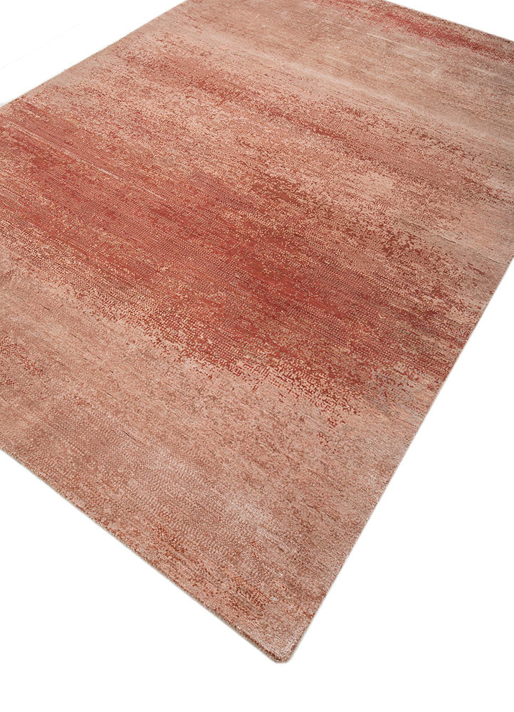 afterglow by kavi pink and purple wool and bamboo silk hand knotted Rug - FoldShot afterglow by kavi pink and purple wool and bamboo silk hand knotted Rug - FoldShot