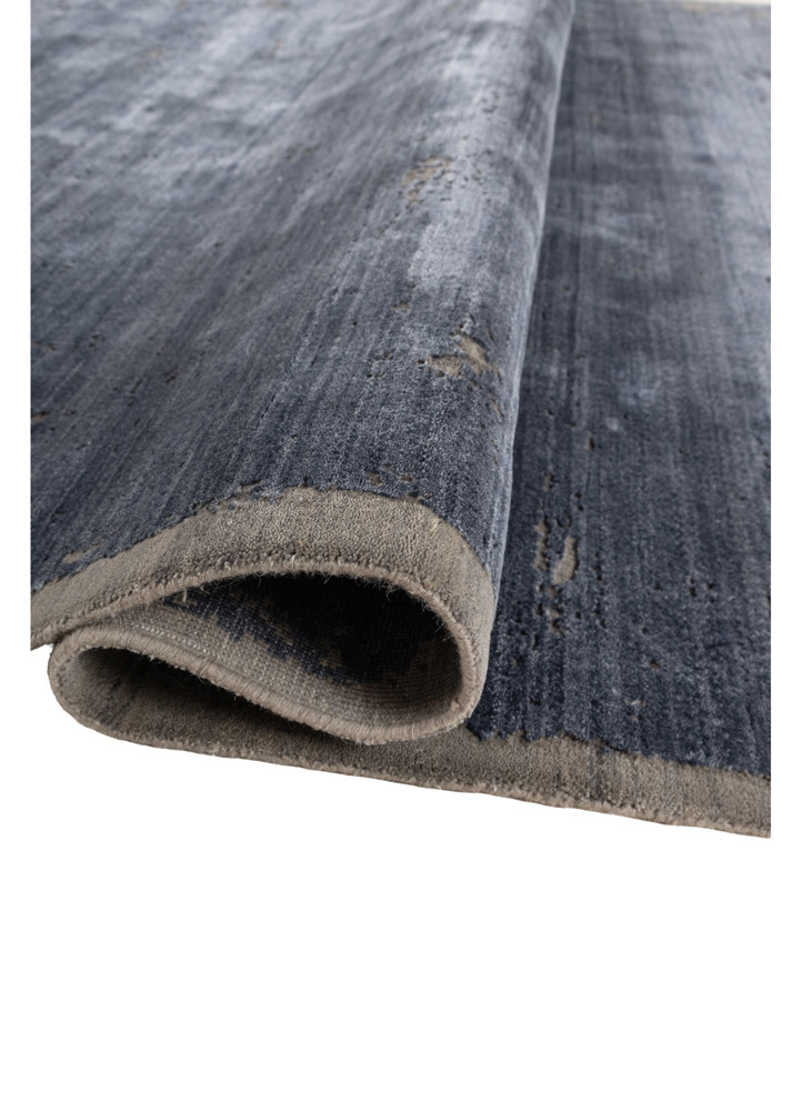 aprezo blue tencil hand knotted Rug - FoldShot aprezo blue tencil hand knotted Rug - FoldShot