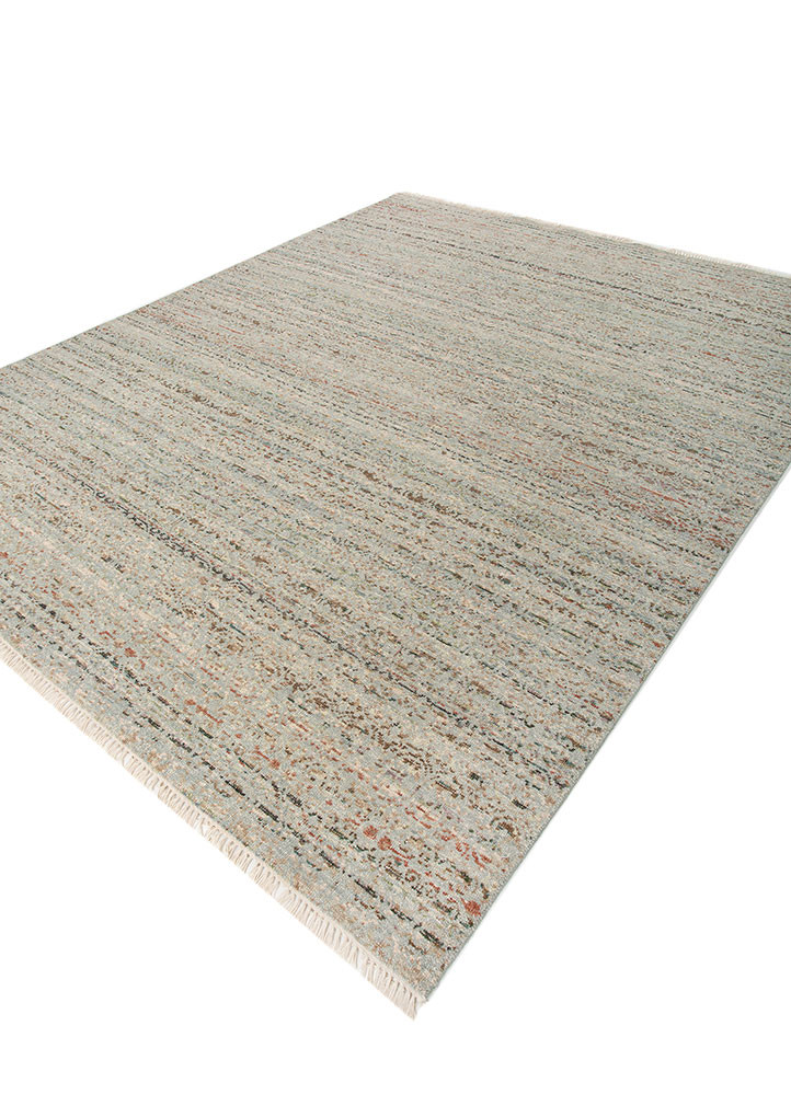 erbe green wool hand knotted Rug - FoldShot erbe green wool hand knotted Rug - FoldShot