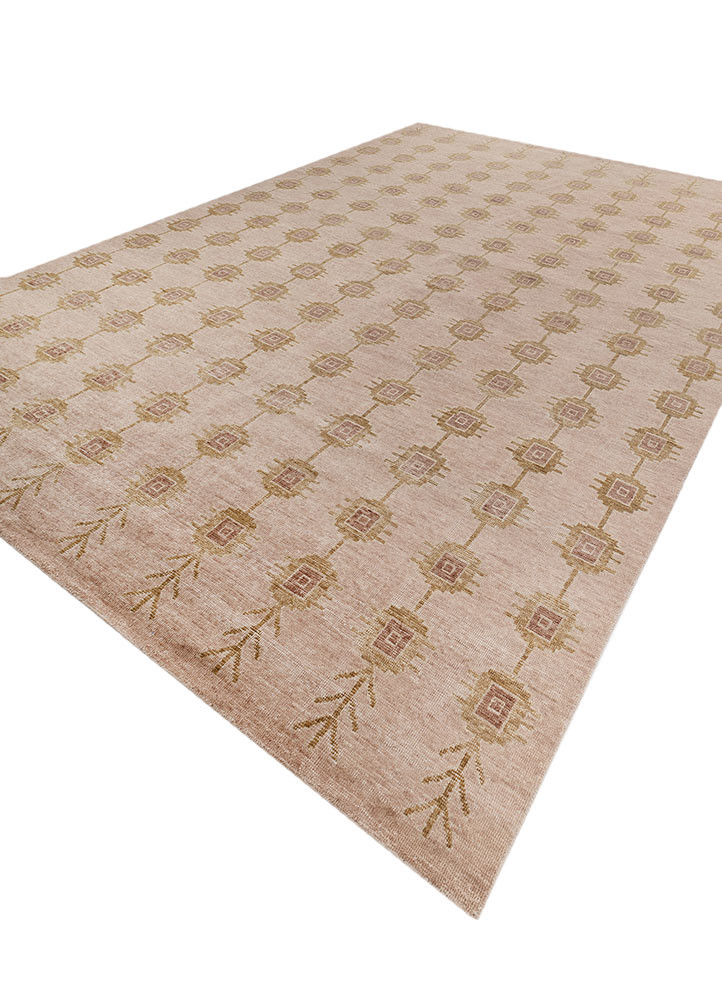 erbe red and orange wool hand knotted Rug - FoldShot erbe red and orange wool hand knotted Rug - FoldShot