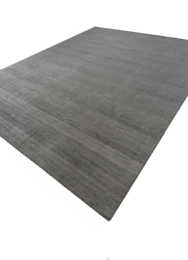 basis grey and black nylon hand loom Rug - FoldShot basis grey and black nylon hand loom Rug - FoldShot