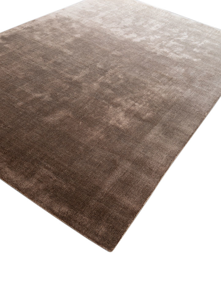 tesoro beige and brown nylon hand loom Rug - FoldShot tesoro beige and brown nylon hand loom Rug - FoldShot