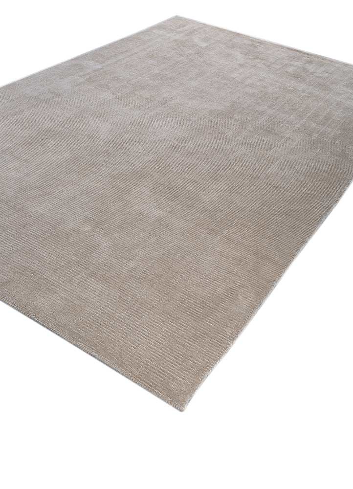 saga beige and brown polyester hand loom Rug - FoldShot