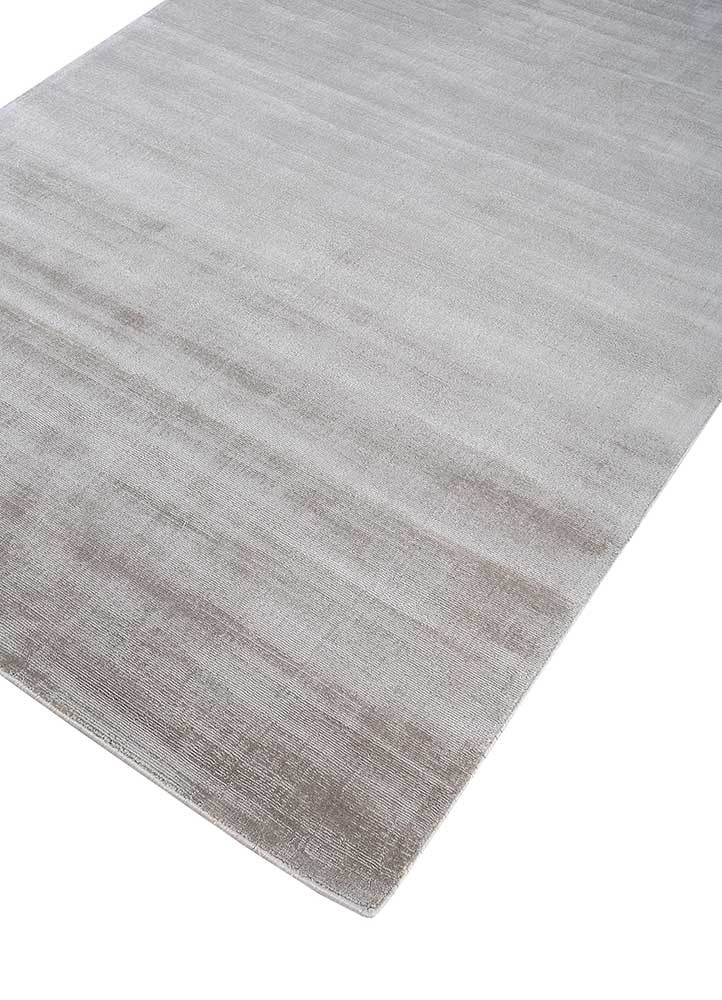 basis beige and brown viscose hand loom Rug - FoldShot
